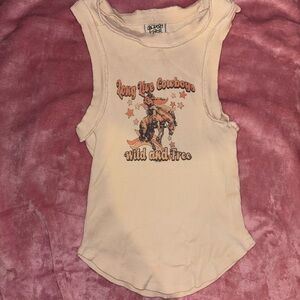 Wild and Free Women's Cream Tank Top